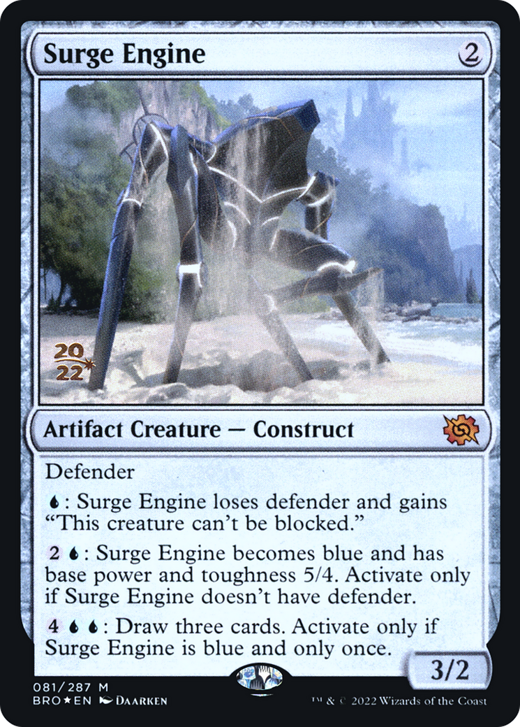 Image of Surge Engine (PRE-81S) - The Brothers' War Promos Foil