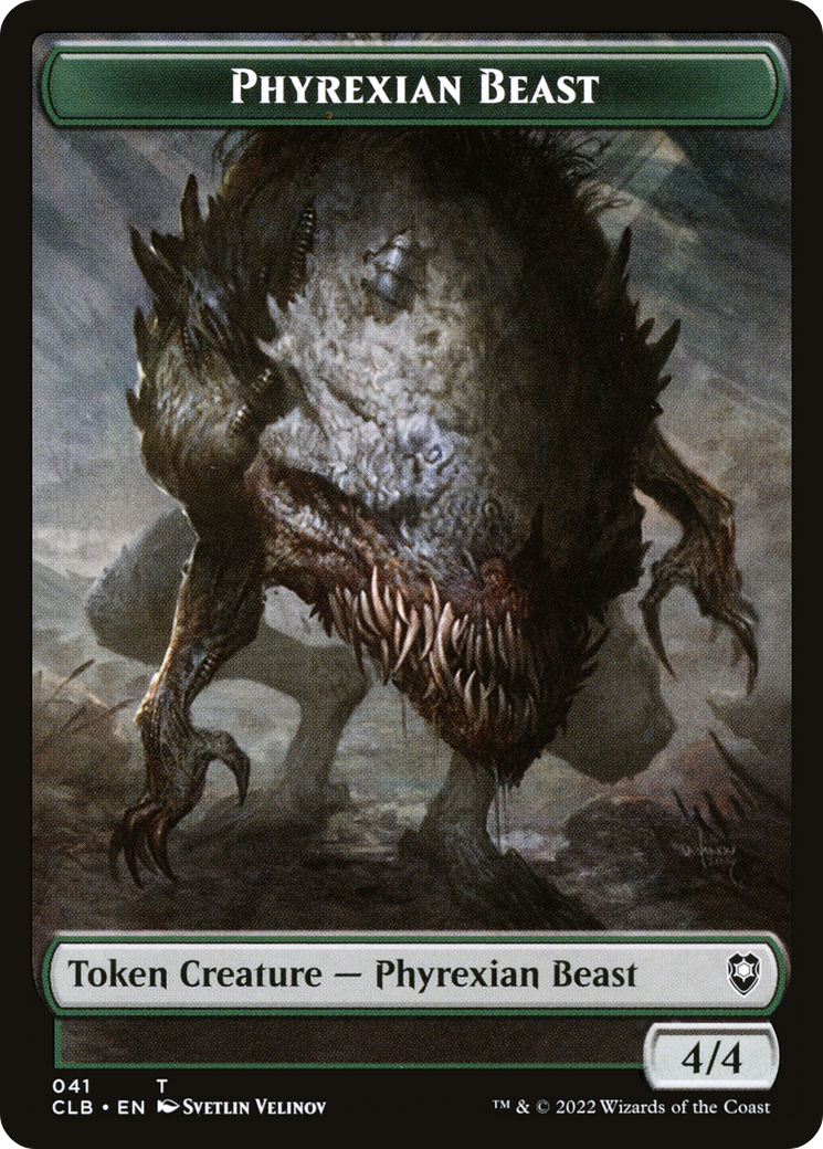 Image of Phyrexian Beast (TCLB-041) - Battle for Baldur's Gate Tokens
