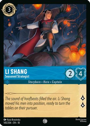 Image of Li Shang - Seasoned Strategist (145/204) - Whispers in the Well Cold Foil