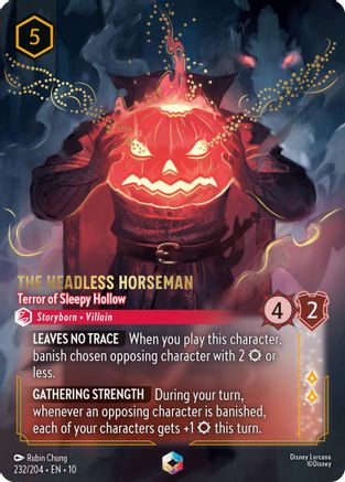 Image of The Headless Horseman - Terror of Sleepy Hollow (Enchanted) (232/204) - Whispers in the Well Holofoil