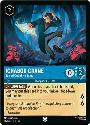 Image of Ichabod Crane - Scared Out of His Mind (152/204) - Whispers in the Well Cold Foil