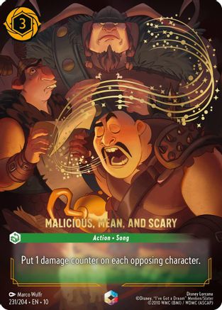 Image of Malicious, Mean, and Scary (Enchanted) (231/204) - Whispers in the Well Holofoil
