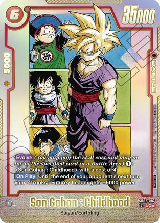 Image of Son Gohan : Childhood - SB02-007 (SB02-007) - Tournament and Championship Promos Holofoil