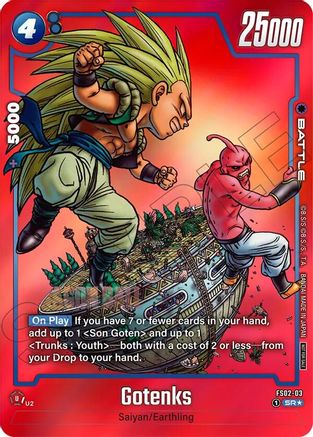 Image of Gotenks - FS02-03 (Limited Pack MANGA Version 02) (FS02-03) - Tournament and Championship Promos Holofoil