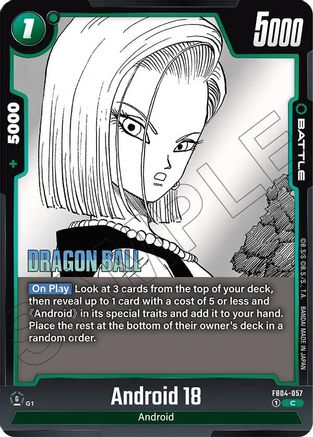 Image of Android 18 (FB04-057) - Manga Booster 02 Holofoil