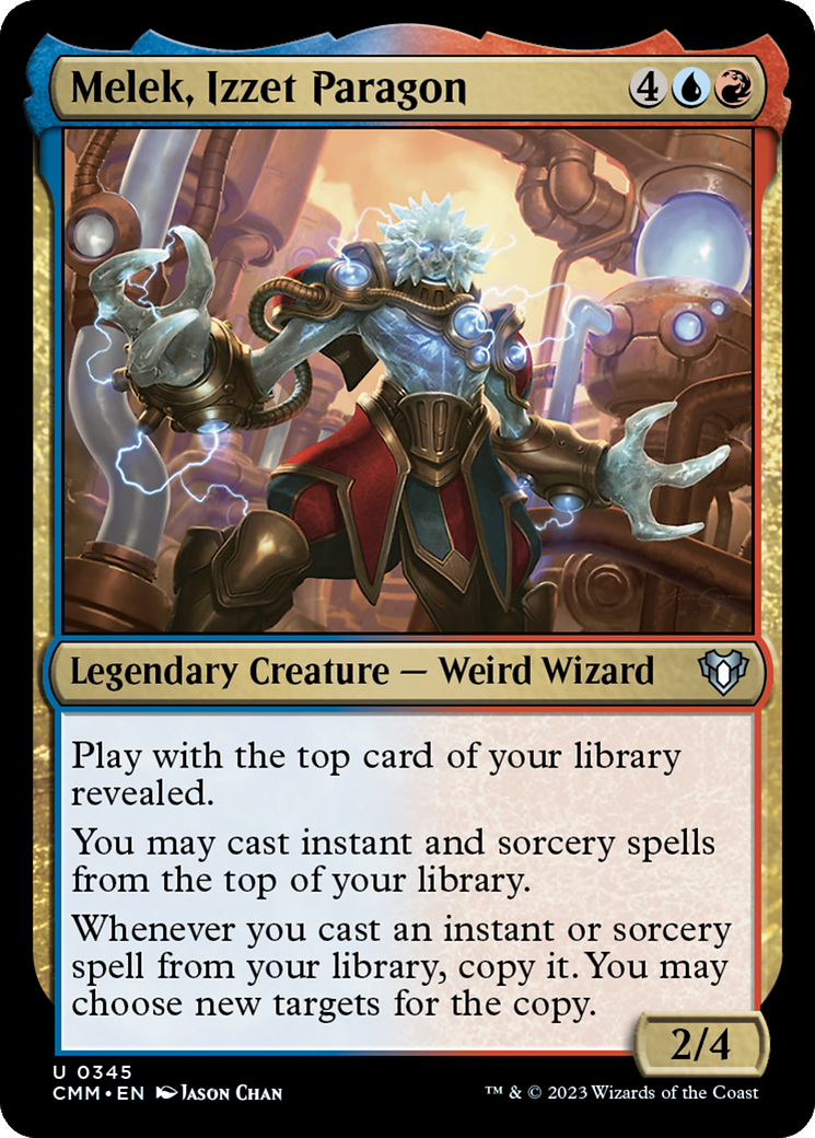 Image of Melek, Izzet Paragon (CMM-345) - Commander Masters Foil