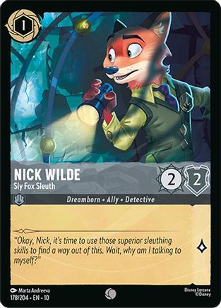Image of Nick Wilde - Sly Fox Sleuth (178/204) - Whispers in the Well