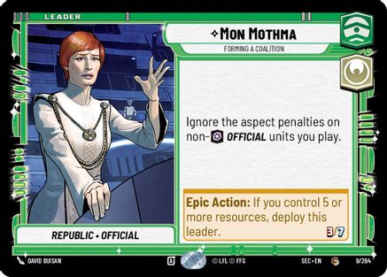 Image of Mon Mothma - Forming a Coalition (9/264) - Secrets of Power