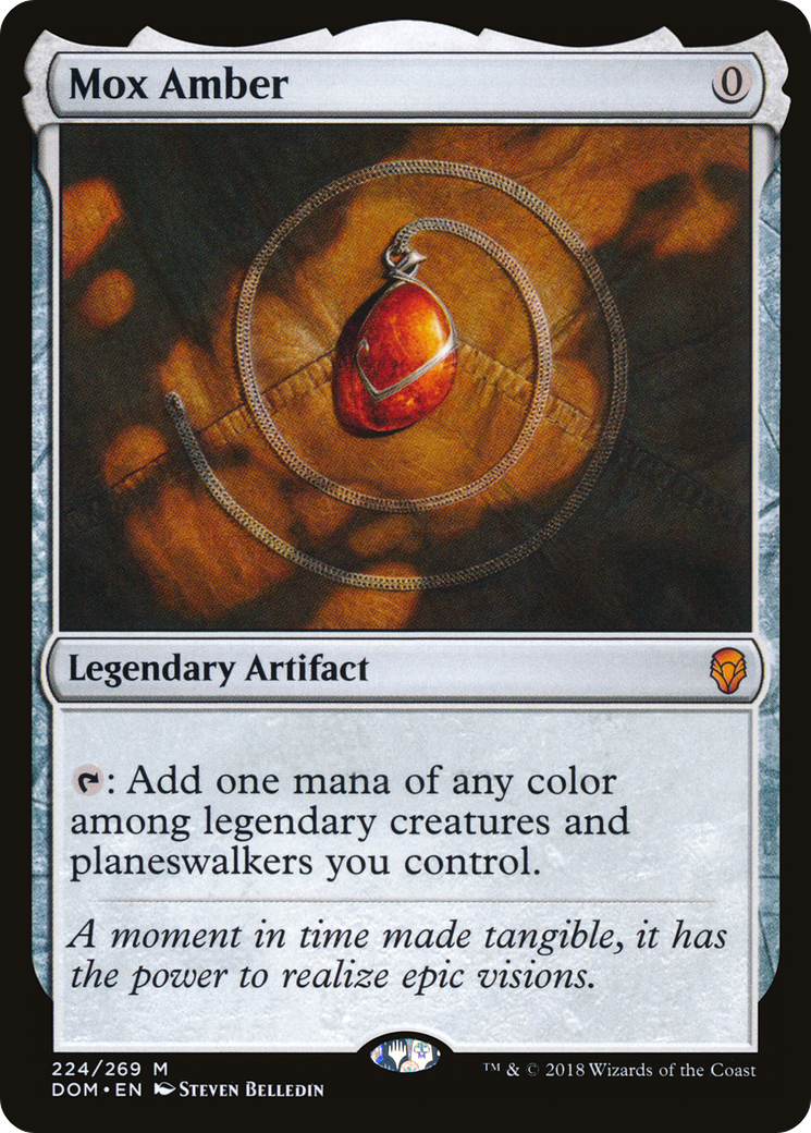 Image of Mox Amber (DOM-224) - Dominaria Foil