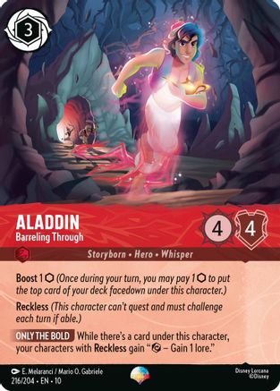Image of Aladdin - Barreling Through (Epic) (216/204) - Whispers in the Well Holofoil