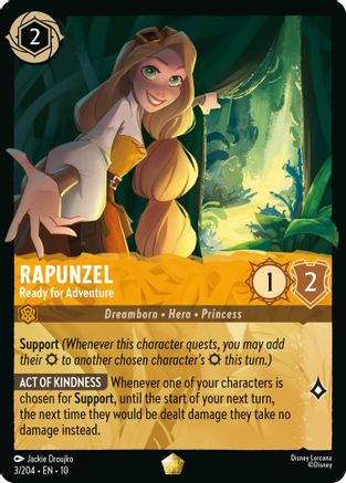 Image of Rapunzel - Ready for Adventure (3/204) - Whispers in the Well Cold Foil
