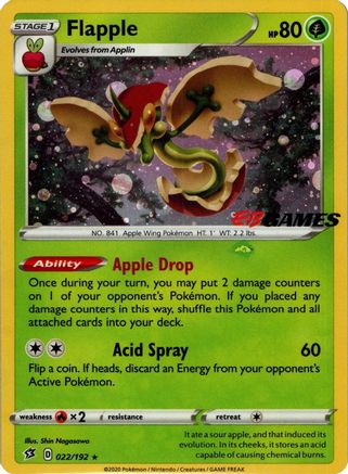 Image of Flapple 022/192  - Holofoil Miscellaneous Cards & Products - Promo