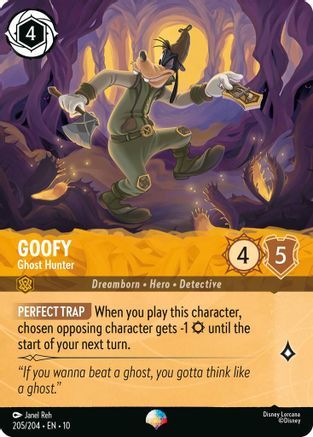 Image of Goofy - Ghost Hunter (Epic) (205/204) - Whispers in the Well Holofoil