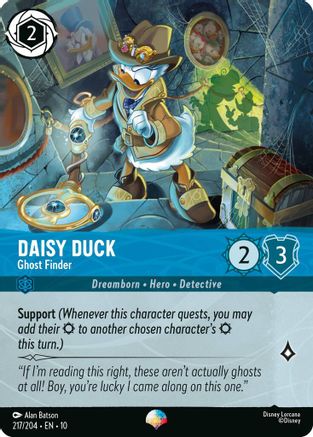 Image of Daisy Duck - Ghost Finder (Epic) (217/204) - Whispers in the Well Holofoil
