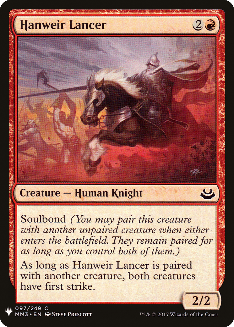 Image of Hanweir Lancer (LIST-MM3-97) - The List
