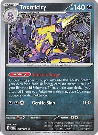 Image of Toxtricity 068  - Holofoil ME02 Phantasmal Flames - Rare