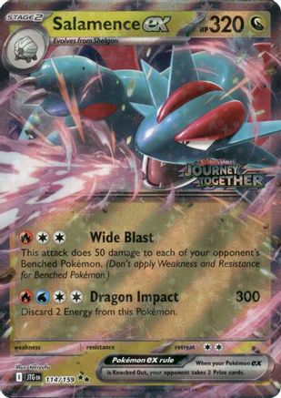 Image of Salamence ex 114/159  - Holofoil Miscellaneous Cards & Products - Double Rare