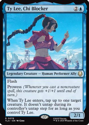 Image of Ty Lee, Chi Blocker (TLA-076) - Avatar: The Last Airbender Foil