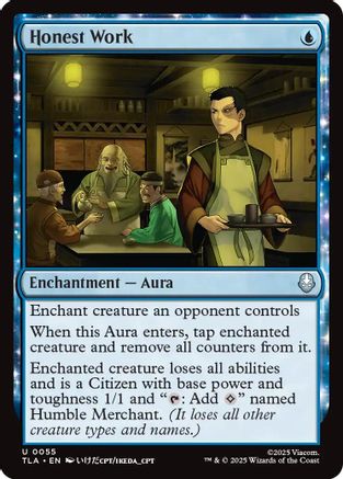 Image of Honest Work (TLA-055) - Avatar: The Last Airbender