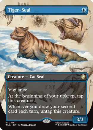 Image of Tiger-Seal (Borderless) (TLA-318) - Avatar: The Last Airbender Foil