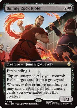 Image of Boiling Rock Rioter (Extended Art) (TLA-372) - Avatar: The Last Airbender Foil