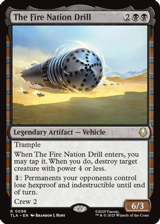 Image of The Fire Nation Drill (TLA-098) - Avatar: The Last Airbender Foil