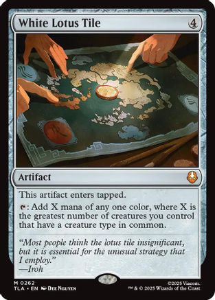 Image of White Lotus Tile (TLA-262) - Avatar: The Last Airbender Foil