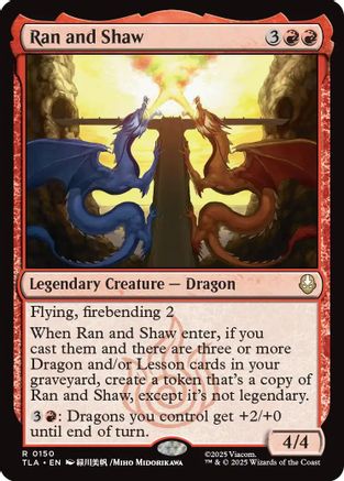 Image of Ran and Shaw (TLA-150) - Avatar: The Last Airbender Foil