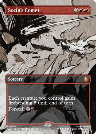 Image of Sozin's Comet (0309) (Borderless) (TLA-309) - Avatar: The Last Airbender Foil