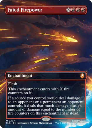 Image of Fated Firepower (Borderless) (TLA-297) - Avatar: The Last Airbender Foil