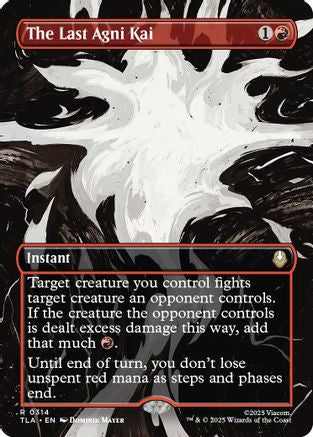Image of The Last Agni Kai (Borderless) (TLA-314) - Avatar: The Last Airbender Foil