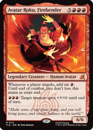 Image of Avatar Roku, Firebender (TLE-112) - Avatar: The Last Airbender: Eternal-Legal Foil