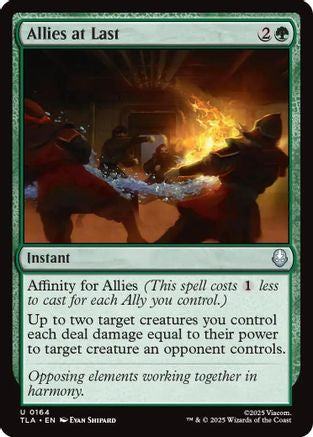 Image of Allies at Last (TLA-164) - Avatar: The Last Airbender Foil