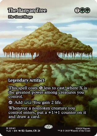 Image of The Banyan Tree - The Great Henge (Borderless) (TLE-041) - Avatar: The Last Airbender: Eternal-Legal Foil