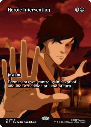 Image of Heroic Intervention (Borderless) (TLE-043) - Avatar: The Last Airbender: Eternal-Legal