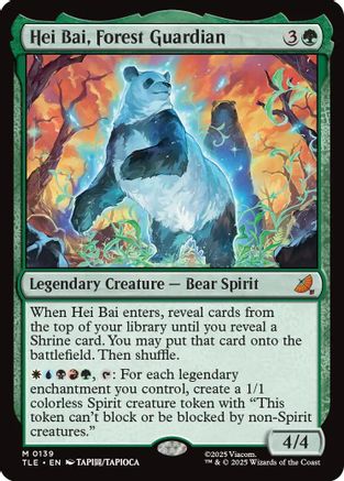 Image of Hei Bai, Forest Guardian (TLE-139) - Avatar: The Last Airbender: Eternal-Legal Foil