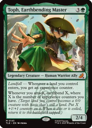 Image of Toph, Earthbending Master (TLE-145) - Avatar: The Last Airbender: Eternal-Legal Foil