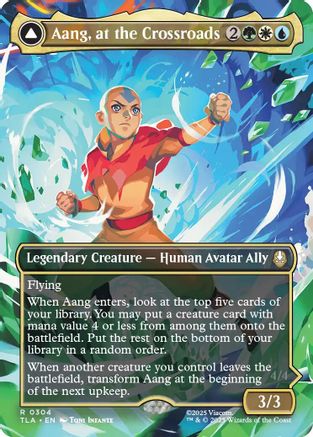 Image of Aang, at the Crossroads (Borderless) (TLA-304) - Avatar: The Last Airbender