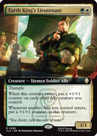 Image of Earth King's Lieutenant (Extended Art) (TLA-217) - Avatar: The Last Airbender Foil