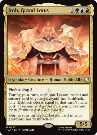 Image of Iroh, Grand Lotus (TLA-227) - Avatar: The Last Airbender Foil