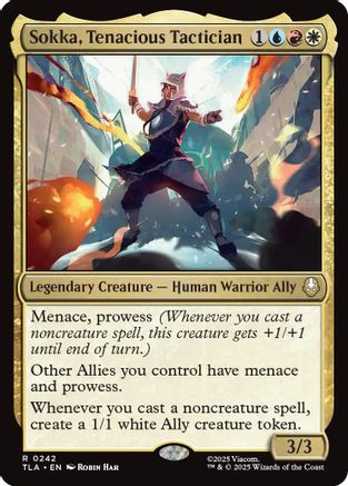 Image of Sokka, Tenacious Tactician (TLA-242) - Avatar: The Last Airbender Foil
