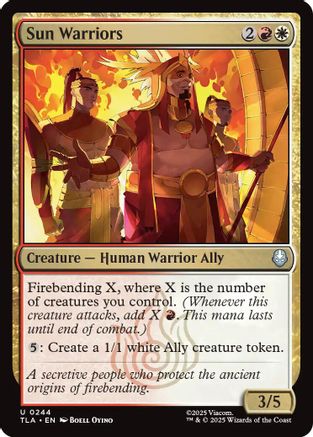 Image of Sun warriors (TLA-244) - Avatar: The Last Airbender Foil