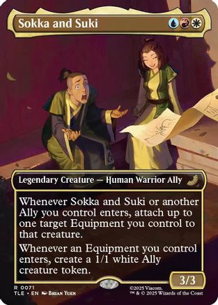 Image of Sokka and Suki (Borderless) (TLE-071) - Avatar: The Last Airbender: Eternal-Legal