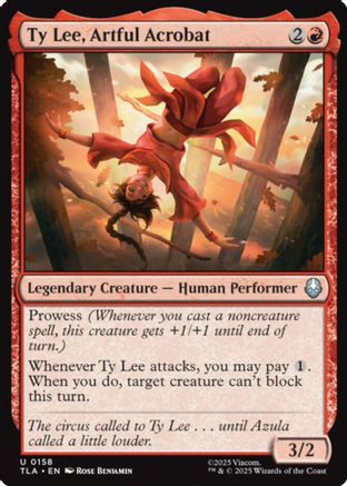 Image of Ty Lee, Artful Acrobat (TLA-158) - Avatar: The Last Airbender Foil