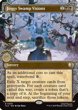 Image of Foggy Swamp Visions (Showcase) (TLA-339) - Avatar: The Last Airbender Foil