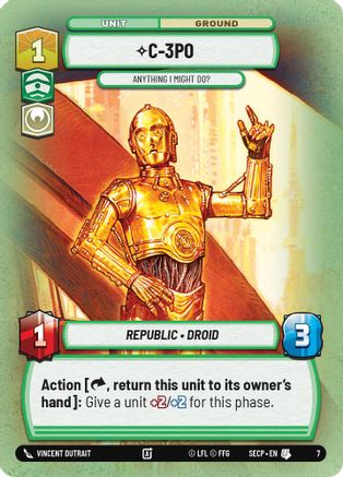 Image of C-3PO - Anything I Might Do?  - Secrets of Power Weekly Play Promos