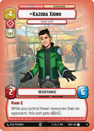 Image of Kazuda Xiono - I'm Not A Spy  - Secrets of Power Weekly Play Promos