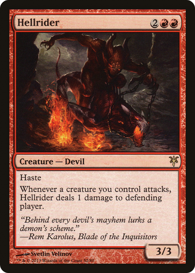Image of Hellrider (DDK-052) - Duel Decks: Sorin vs. Tibalt