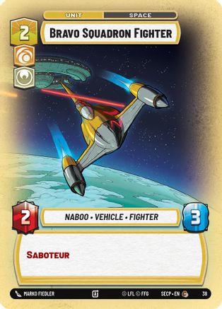 Image of Bravo Squadron Fighter (Foil)  - Secrets of Power Weekly Play Promos
