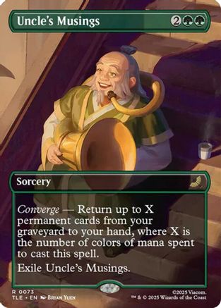 Image of Uncle's Musings (Borderless) (TLE-073) - Avatar: The Last Airbender: Eternal-Legal